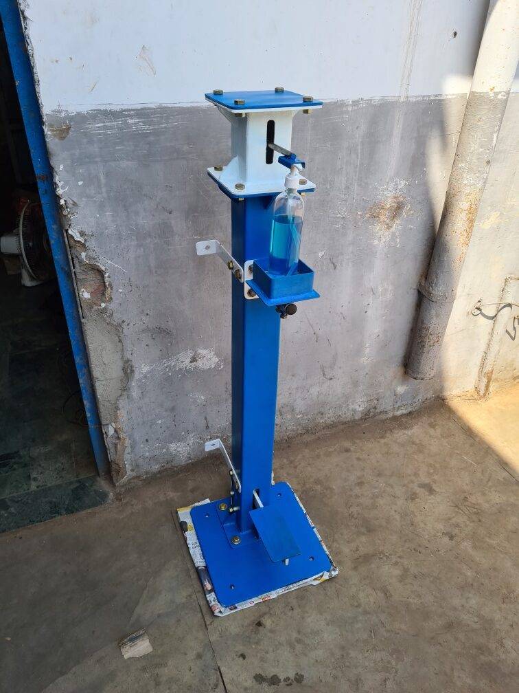 Powder-Coated Sanitizing Machine Front View