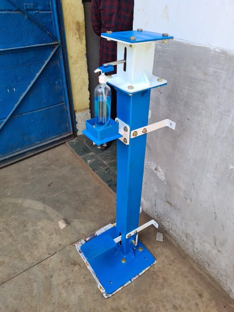 Powder-Coated Sanitizing Machine Right Side View